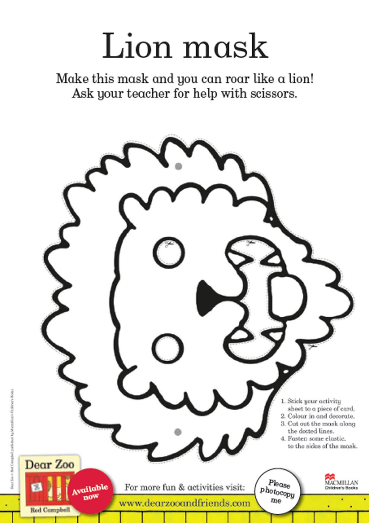 Dear Zoo Activity Sheets